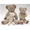 Image 1 : A Deans Rag Book Co Teddy Bear with gold plush and jointed limbs, 2ft, a smaller bear, 1ft 5ins a...