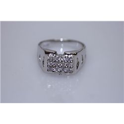 20.2 CTW CZ RING .925 STERLING SILVER