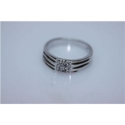 17.1 CTW CZ RING .925 STERLING SILVER