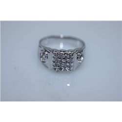19.6 CTW CZ RING .925 STERLING SILVER