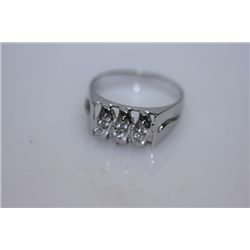 18.2 CTW CZ RING .925 STERLING SILVER