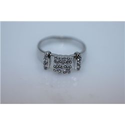 15.4 CTW CZ RING .925 STERLING SILVER