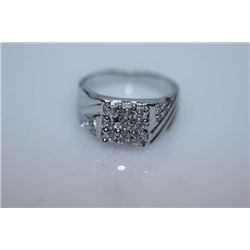 20.0 CTW CZ RING .925 STERLING SILVER