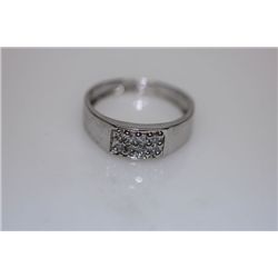 16.2 CTW CZ RING .925 STERLING SILVER