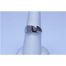 17.05 CTW CZ RING .925 STERLING SILVER