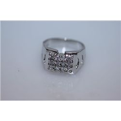 20.4 CTW CZ RING .925 STERLING SILVER