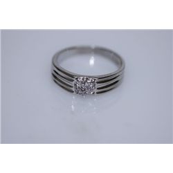 17.3 CTW CZ RING .925 STERLING SILVER
