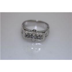 12.4 CTW CZ RING .925 STERLING SILVER