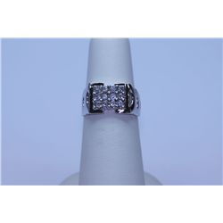18.00 CTW CZ RING .925 STERLING SILVER