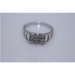 13.7 CTW CZ RING .925 STERLING SILVER