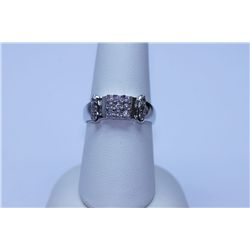 17.10 CTW CZ RING .925 STERLING SILVER