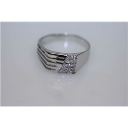 15.6 CTW CZ RING .925 STERLING SILVER