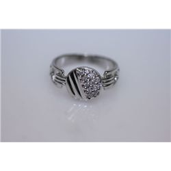 15.1 CTW CZ RING .925 STERLING SILVER