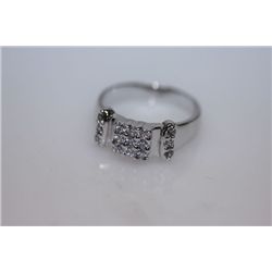 13.0 CTW CZ RING .925 STERLING SILVER