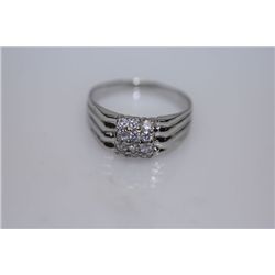 26.8 CTW CZ RING .925 STERLING SILVER