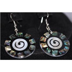 FANCY FASHION JEWELRY MULTICOLOR ROUND EARRINGS