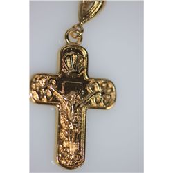 14K GOLD PLATED JESUS CHRIST PENDANT