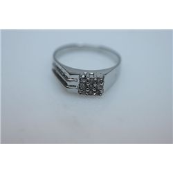 15.8 CTW CZ RING .925 STERLING SILVER