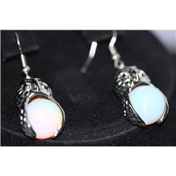 FANCY FASHION JEWELRY OWL CLEAR COLOR EARRINGS