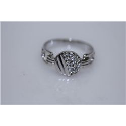 15.6 CTW CZ RING .925 STERLING SILVER