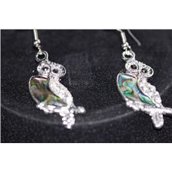 FANCY FASHION JEWELRY OWL MULTI-COLOR EARRINGS