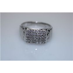 19.8 CTW CZ RING .925 STERLING SILVER