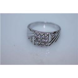 26.6 CTW CZ RING .925 STERLING SILVER