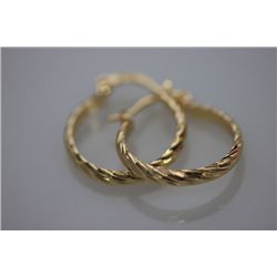18K GOLD PLATED HOOP EARRINGS