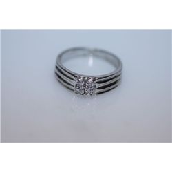 16.0 CTW CZ RING .925 STERLING SILVER