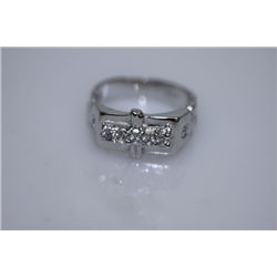 18.9 CTW CZ RING .925 STERLING SILVER