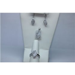 10.32 CTW CZ MICRO PAVE SETTING SET .925 STERLING SILVE