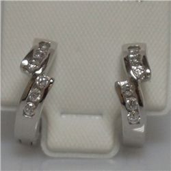 CZ FASHION JEWELRY .925 STERLING SILVER EARRING