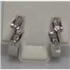 Image 2 : CZ FASHION JEWELRY .925 STERLING SILVER EARRING