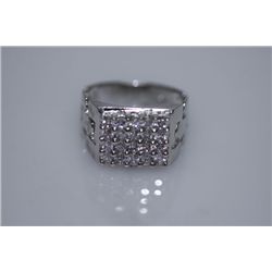 25 CTW CZ RING .925 STERLING SILVER