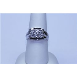 27.55 CTW CZ RING .925 STERLING SILVER