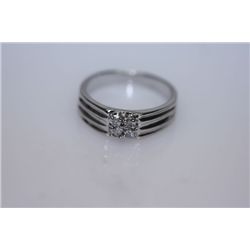 15.4 CTW CZ RING .925 STERLING SILVER