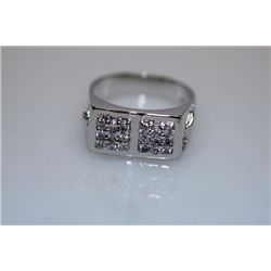 17.9 CTW CZ RING .925 STERLING SILVER