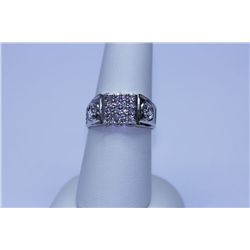 19.85 CTW CZ RING .925 STERLING SILVER