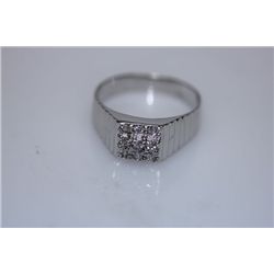 17.5 CTW CZ RING .925 STERLING SILVER