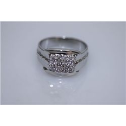 26.8 CTW CZ RING .925 STERLING SILVER