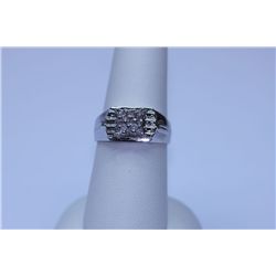 15.75 CTW CZ RING .925 STERLING SILVER