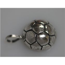 SOCCER BALL PENDANT .925 STERLING SILVER