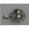 Image 1 : SOCCER BALL PENDANT .925 STERLING SILVER