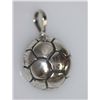 Image 1 : SOCCER BALL PENDANT .925 STERLING SILVER