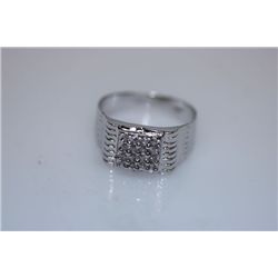 14.9 CTW CZ RING .925 STERLING SILVER