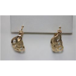 14K GOLD PLATED LOOP EARRINGS