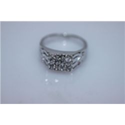 21.0 CTW CZ RING .925 STERLING SILVER