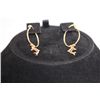 Image 1 : 18K GOLD PLATED DOLPHIN HOOP EARRINGS