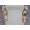 Image 1 : 14K GOLD PLATED ANTIQUE STYLE DANGLING EARRINGS