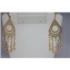 Image 2 : 14K GOLD PLATED ANTIQUE STYLE DANGLING EARRINGS